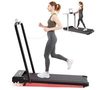 CITYSPORTS Cinta de Correr con inclinación, 2 en 1 Plegable para Fitness para Oficina en casa, Debajo del Escritorio, Almohadilla Plegable para máquina de Caminar con Control Remoto, Pantalla LED