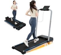 CITYSPORTS Cinta de Correr Plegable con Inclinación, 12km/H Cinta de Andar Electrica para Casa, Walking Pad Plegable Inclinada (Negro Azul)