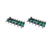 Citywalk 2 x 6 vías mezclador estéreo distribuidor de audio tablero de mezcla con control de volumen DC5-24V 1PC 6 entradas 1 salida