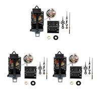 Citywalk Reloj de péndulo de cuarzo con 3 manecillas negras, con altavoz de caja de música, funciona con pilas, mecanismo de melodía para reloj