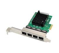 Citywalk Tarjeta de Red PCIE PCI-E X1 Adaptador de Tarjeta de Red de Servidor Gigabit Ethernet de 4 Puertos para Love Fast Sea Spider Ros Enrutador Suave, 500151146