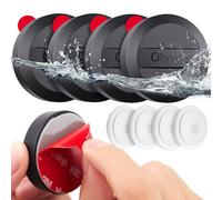 CITYWAY [Paquete de 4] Soporte Impermeable IPX8 para Airtag con Adhesivo VHB 3M, Soporte Adhesivo para Airtag para Bicicleta, Cartera, TV, Mando a Distancia, dron, cámara, Equipaje Oculto (Negro)