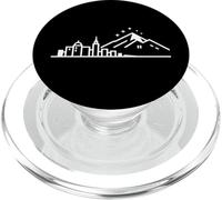 Ciudad a Cumbre Minimal Montaña Horizonte Noche Arte Diseño PopSockets PopGrip para MagSafe