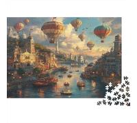 Ciudad acuática de Venecia Puzzle De 1000, DIY, Juguete Educativo, Decoración del Hogar, Rompecabezas para Adultos, A Partir De 14 Años 1000pcs (75x50cm)