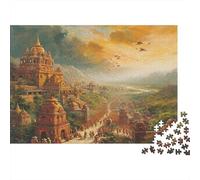 Ciudad Antigua Puzzle 1000 Piezas De Cartón Grueso Juego De Rompecabezas En Paquete Anti Estrés Adultos para Actividad para Sobremesa como Regalo Original 70x50cm/1000pcs