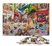 Ciudad apocalíptica Puzzles 300 Piezas para Adultos Cumpleaños Juego De Rompecabezas Juegos Educativos Decoración Stress Relief Toy 300pcs (40x28cm)