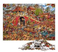 Ciudad China Antigua Puzzles 1000 Piezas para Adultos Cumpleaños Juego De Rompecabezas Decoración Educational Game Stress Relief 1000pcs (75x50cm)