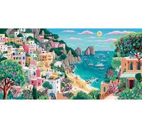 Ciudad Costera Diamond Painting Adultos Paisaje Pintura Diamante Kit Punto De Cruz Diamantes Accesorios Kits Art Niños Pintura Diamante Cristal Bordado Mosaic como Decoración de verano 70x140cm sH-325