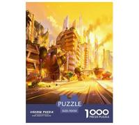 Ciudad Crepúsculo Puzzle 1000 Piezas, Moderno DIY,Entretenimiento Creativo Clásicos para Adultos Y Niños A Partir De 12 Años Un Rompecabezas Desafiante - Decoración del Hogar 70x50cm/1000pcs