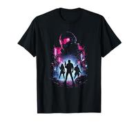 Ciudad Cyberpunk Futuro Guerrero Ciencia Ficción Arte Camiseta