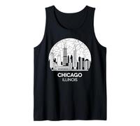 Ciudad de Chicago Illinois Camiseta sin Mangas