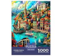 Ciudad de Cuentos de Hadas Puzzle De 1000 Piezas, Juego Educativo, Desafío, para Adultos Y Niños Mayores De 12 Años Un Rompecabezas Desafiante - Obra De Arte 70x50cm/1000pcs