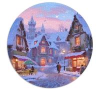 Ciudad de cuentos de hadas1000 Piezas paisajerompecabezas Redondo Familiar Presión Reducida Difícil Adultos Juguetes EduGatoivos Regalo Niños Juguetes Descompresión Juego Circular1000pcs (67.5x67.5cm)