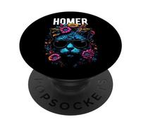 Ciudad de Homero Gato con Gafas De Sol Diseño PopSockets PopGrip Adhesivo