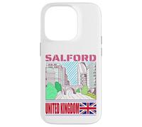 Ciudad de Inglaterra Llamada Salford Skyline Novelty Carcasa para iPhone 14 Pro
