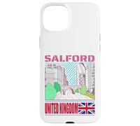 Ciudad de Inglaterra Llamada Salford Skyline Novelty Carcasa para iPhone 15 Plus