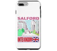 Ciudad de Inglaterra Llamada Salford Skyline Novelty Carcasa para iPhone 7 Plus/8 Plus