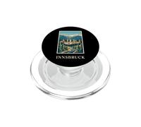 Ciudad de Innsbruck, Austria, Arte de Viajes de montaña Alpina PopSockets PopGrip para MagSafe
