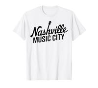 Ciudad de la música de Nashville TN para Hombres y Mujeres. Camiseta