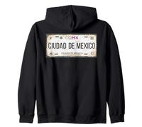 Ciudad de México License Plates CDMX, Distrito Federal Sudadera con Capucha