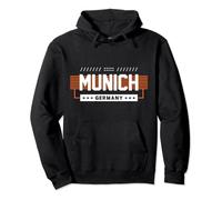 Ciudad de Munich Alemania Inicio Recuerdo Baviera Sudadera con Capucha