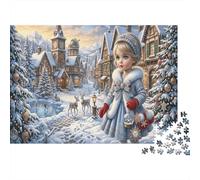 Ciudad de NavidadRompecabezas Premium De 1000 Piezas Cartón, Antistrés Winter Magic Entretenimiento Familiar, Regalo Ideal para Unión Familiar Y Tiempo Libre 38x26cm/1000pcs