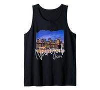 Ciudad de Nueva York Souvenir USA Ciudades American Tourist Vacation Camiseta sin Mangas
