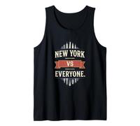 Ciudad de Nueva York Vs Todos NYC Skyline Big Apple Urban Fan Camiseta sin Mangas