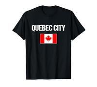 Ciudad de Quebec Bandera Canadiense Quebec Canadá Camiseta