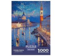 Ciudad del Agua de Venecia Puzzle De 1000 Piezas Un Desafío Imposible Juguetes Descomprimidos para Toda La Familia Regalos para Mujeresregalos para Hombres para Adultos Y Niños 70x50cm/1000pcs