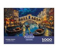 Ciudad del Agua de Venecia Puzzle Imposible,desafío for Adults Juego Educativo 1000 Piezas Obra De Arte De Juego De para Adultos Y Niños A Partir De 12 Años 70x50cm/1000pcs