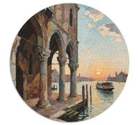 Ciudad del Agua de Venecia Rompecabezas Imposible,desafío para Adultos Edificio Juego Educativo 1000 Piezas Obra De Arte De Juego De para Adultos Y Niños 1000pcs (67.5x67.5cm)