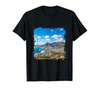 Ciudad del Cabo Mesa Montaña Costera Ciudad Paisaje Es Camiseta