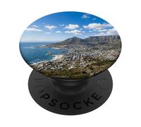 Ciudad del Cabo Mesa Montaña Costera Ciudad Paisaje Es PopSockets PopGrip Adhesivo