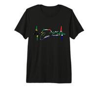 Ciudad del Cabo Skyline Heartbeat Sudáfrica Montaña Mesa Camiseta Premium