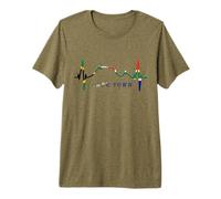 Ciudad del Cabo Skyline Heartbeat Sudáfrica Montaña Mesa Camiseta Premium