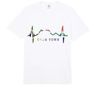 Ciudad del Cabo Skyline Heartbeat Sudáfrica Montaña Mesa Comfort Colors Adult Heavyweight T-Shirt