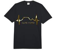 Ciudad del Cabo Skyline Heartbeat Sudáfrica Montaña Mesa Comfort Colors Adult Heavyweight T-Shirt