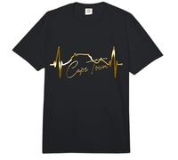Ciudad del Cabo Skyline Heartbeat Sudáfrica Montaña Mesa Comfort Colors Adult Heavyweight T-Shirt