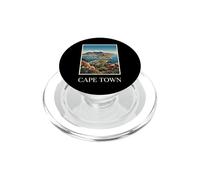 Ciudad del Cabo Sudáfrica Montaña de la Mesa Costera Vintage Travel PopSockets PopGrip para MagSafe