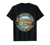 Ciudad del Cabo Sudáfrica Round Travel Souvenir Turista Regalo Camiseta