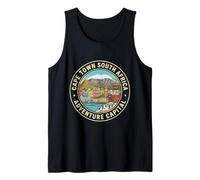 Ciudad del Cabo Sudáfrica Round Travel Souvenir Turista Regalo Camiseta sin Mangas