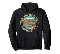 Ciudad del Cabo Sudáfrica Round Travel Souvenir Turista Regalo Sudadera con Capucha