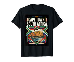 Ciudad del Cabo Sudáfrica Travel Graphic Camiseta