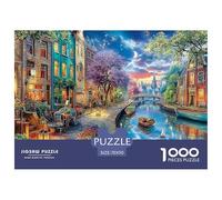 Ciudad del Canal Rompecabezas para Adultos Desafío Imposible con Alma De Obra De Arte - El Regalo Navideño por Excelencia para Adultos Y Niños Desde 14 Años 70x50cm/1000pcs
