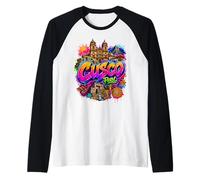 Ciudad del Cusco - Recuerdo del Perú Camiseta Manga Raglan