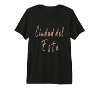 Ciudad del Este Paraguay Diseño Vintage Elegante Camiseta Premium