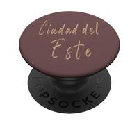 Ciudad del Este Paraguay Diseño Vintage Elegante PopSockets PopGrip Adhesivo