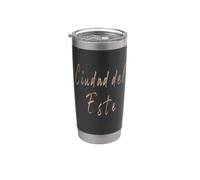 Ciudad del Este Paraguay Diseño vintage elegante Vaso térmico de acero inoxidable de doble pared