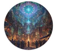 Ciudad del Laberinto Sagrado Puzle Juguete EduGatoivo Decoración Familiar 1000 Piezas Stellar Array Puzzle Juguetes Desafiantes Juego De Habilidad para Adultos Y Niños 1000pcs (67.5x67.5cm)